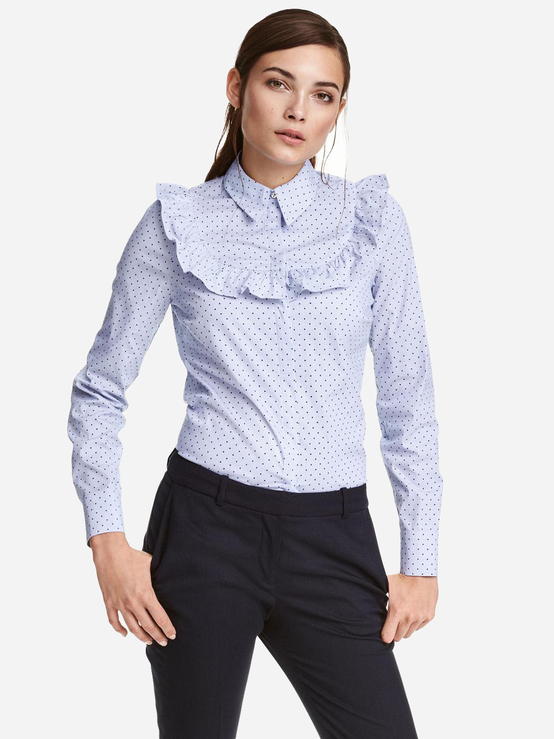 

Блузка H&M 438020001a56 40 Голубая