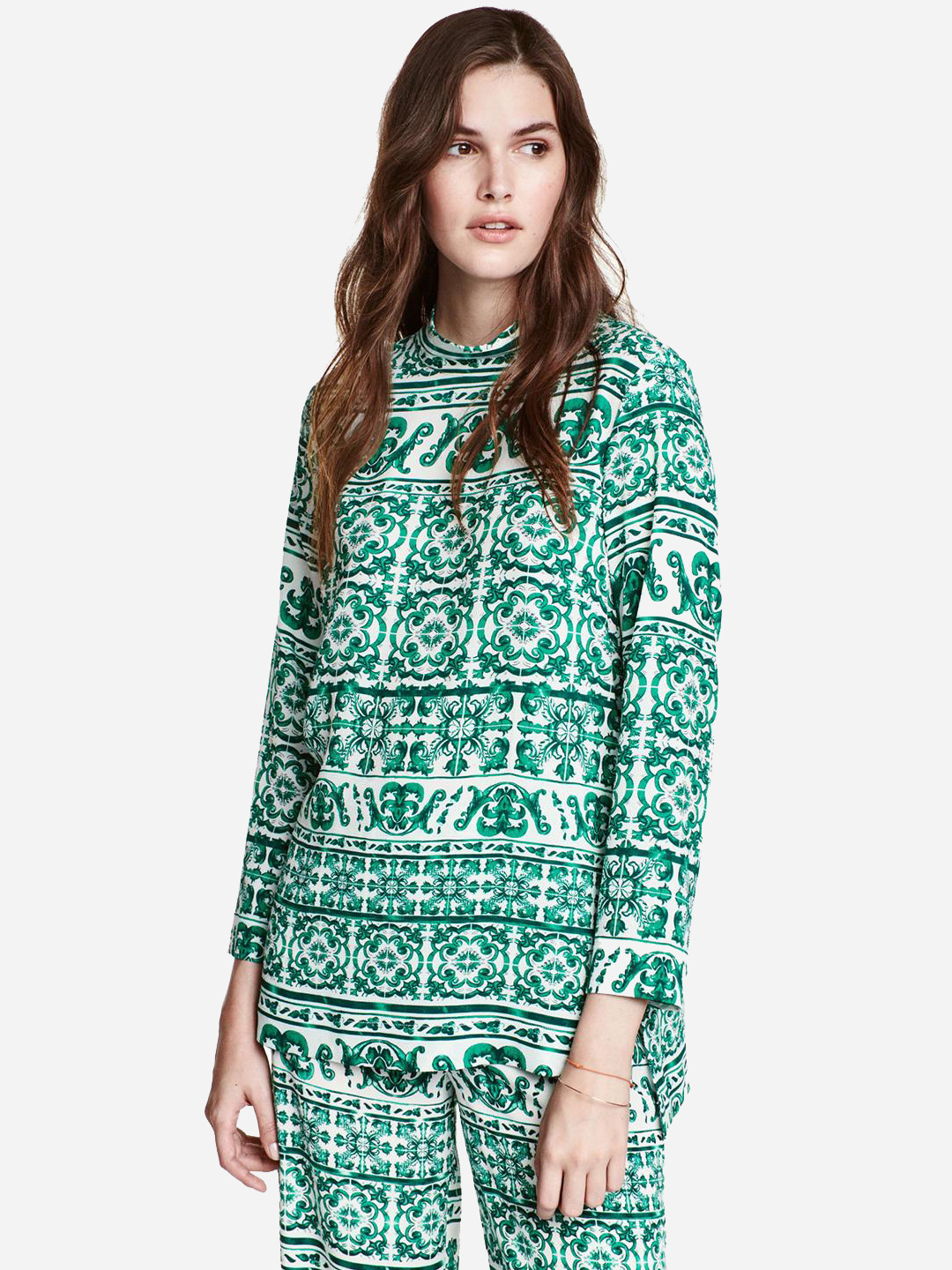 

Блузка H&M 417541a56 36 Зеленая