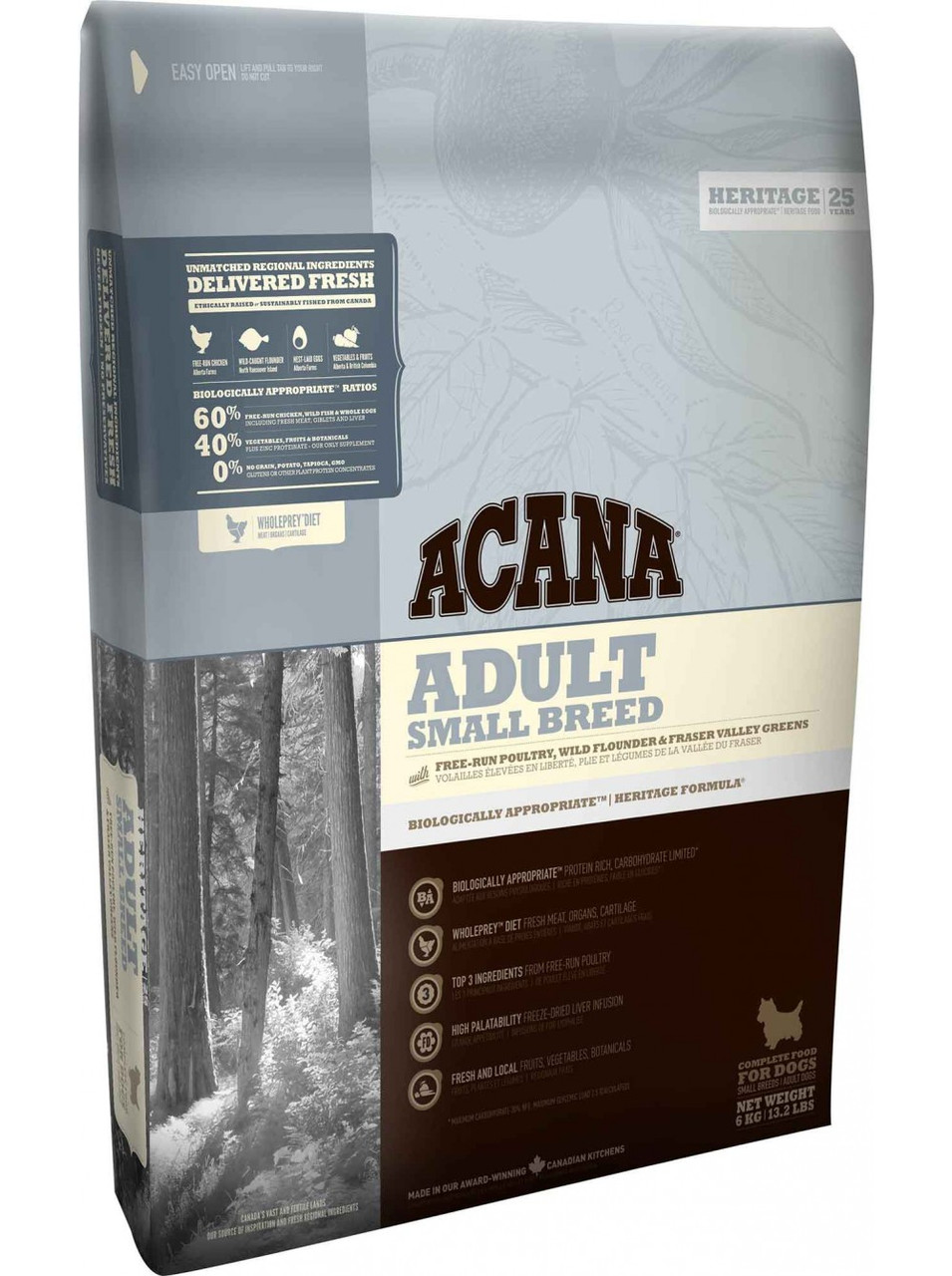 

Сухой корм ACANA Adult Small Breed для взрослых собак малых пород, 2 кг