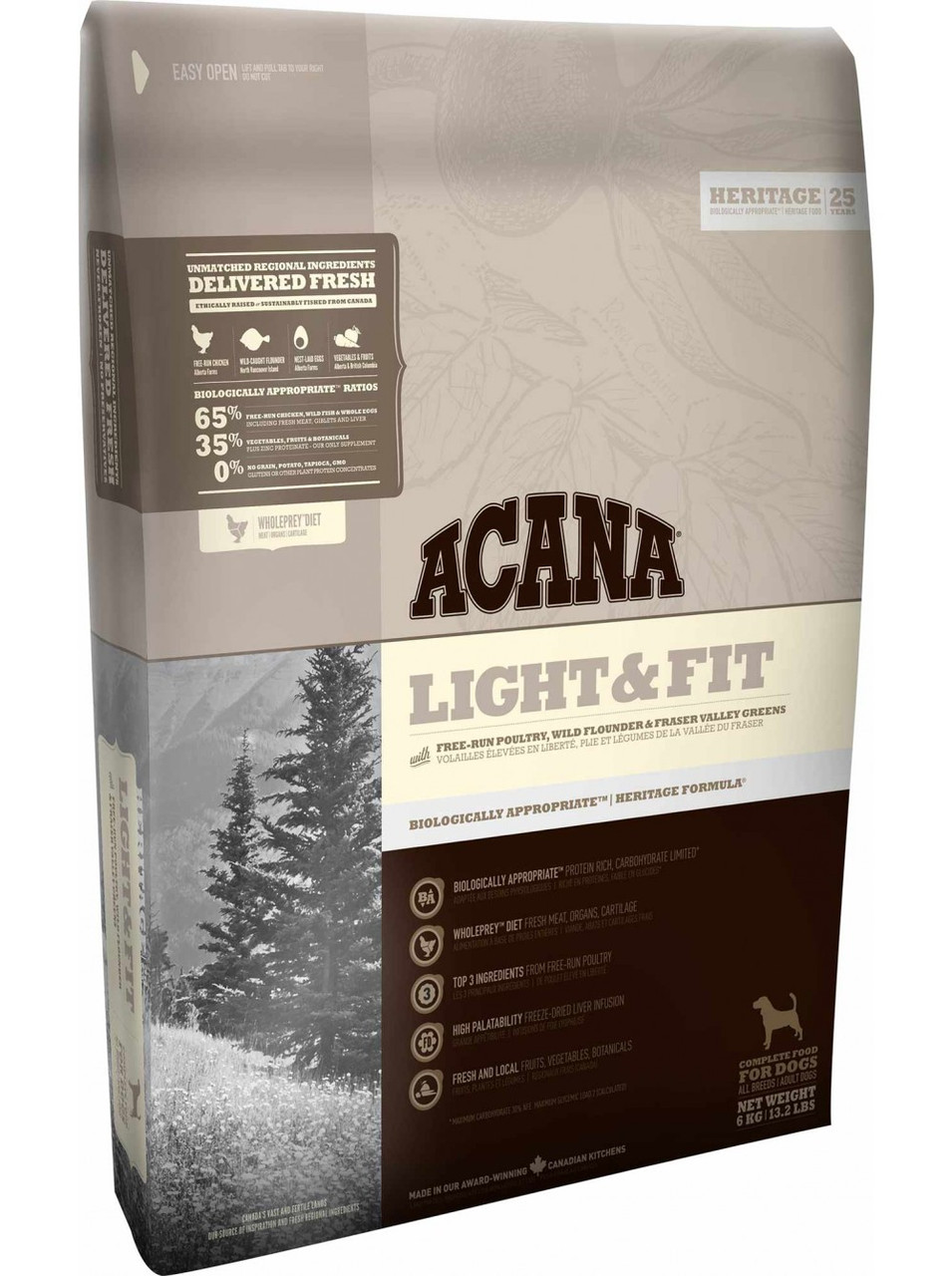 

Сухой корм ACANA Light&Fit для взрослых собак с избыточным весом, 2 кг