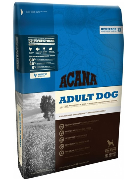 

Сухой корм ACANA Adult Dog для собак с курицей, 17 кг