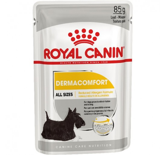 

Влажный корм Royal Canin (Роял Канин) Dermacomfort для собак с чувствительной кожей, 85гx12 шт