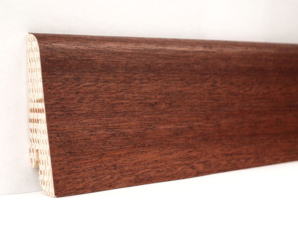 

Плинтус деревянный шпонированный Kluchuk Евро Сапели 60х18х2400 Коричневый KLE6007