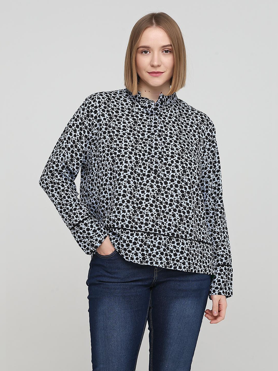 

Блузка H&M 616835s67 42 Голубая