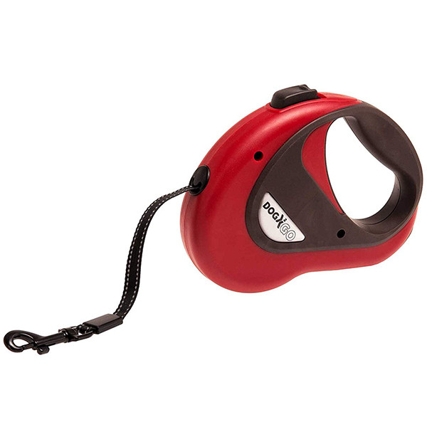 

Поводок рулетка Flamingo Dogx2GO Belt S ФЛАМИНГО для собак светоотражающая лента, красный, S (5 м до 12 кг)