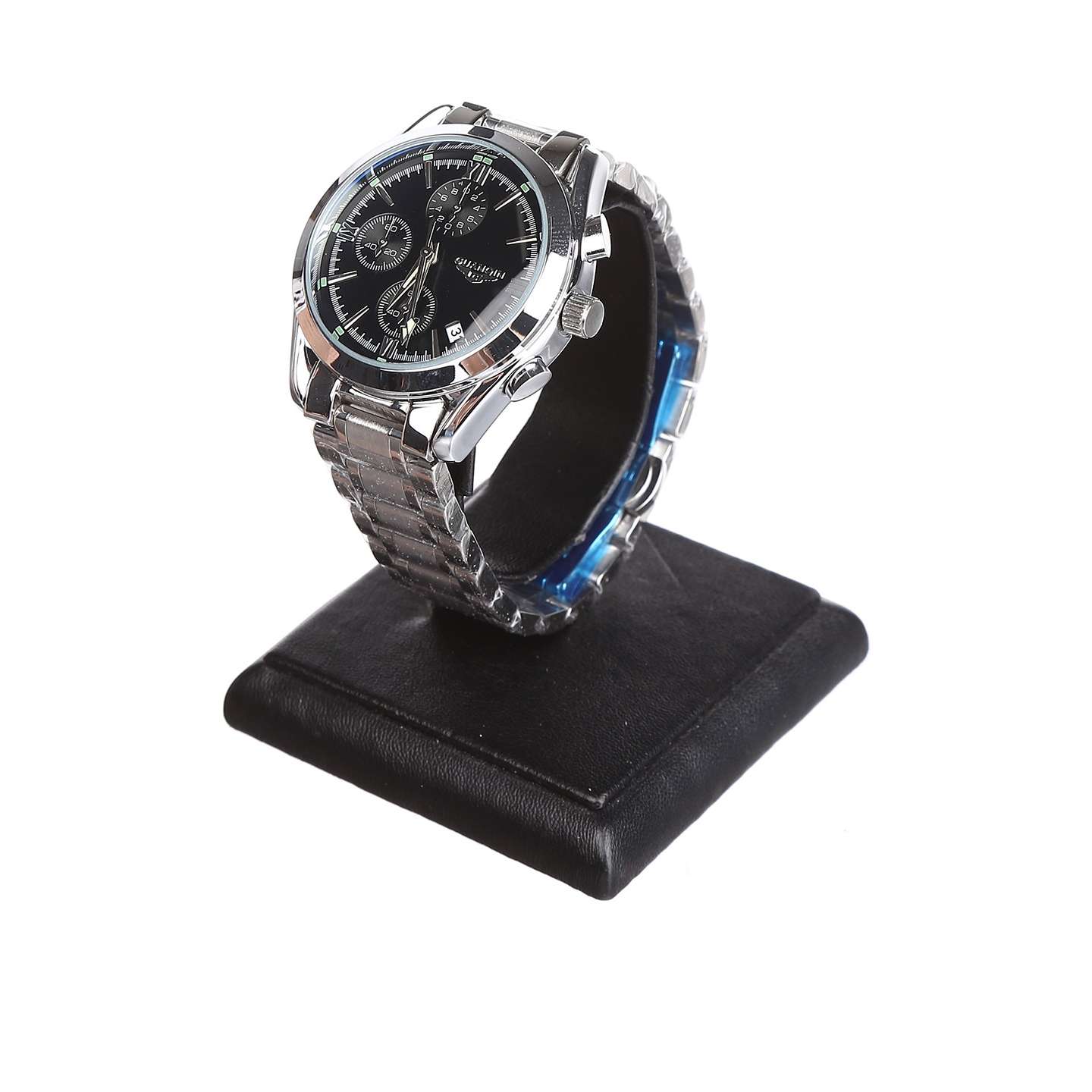 

Часы Guanqin Silver-Black-Silver 19097 CS