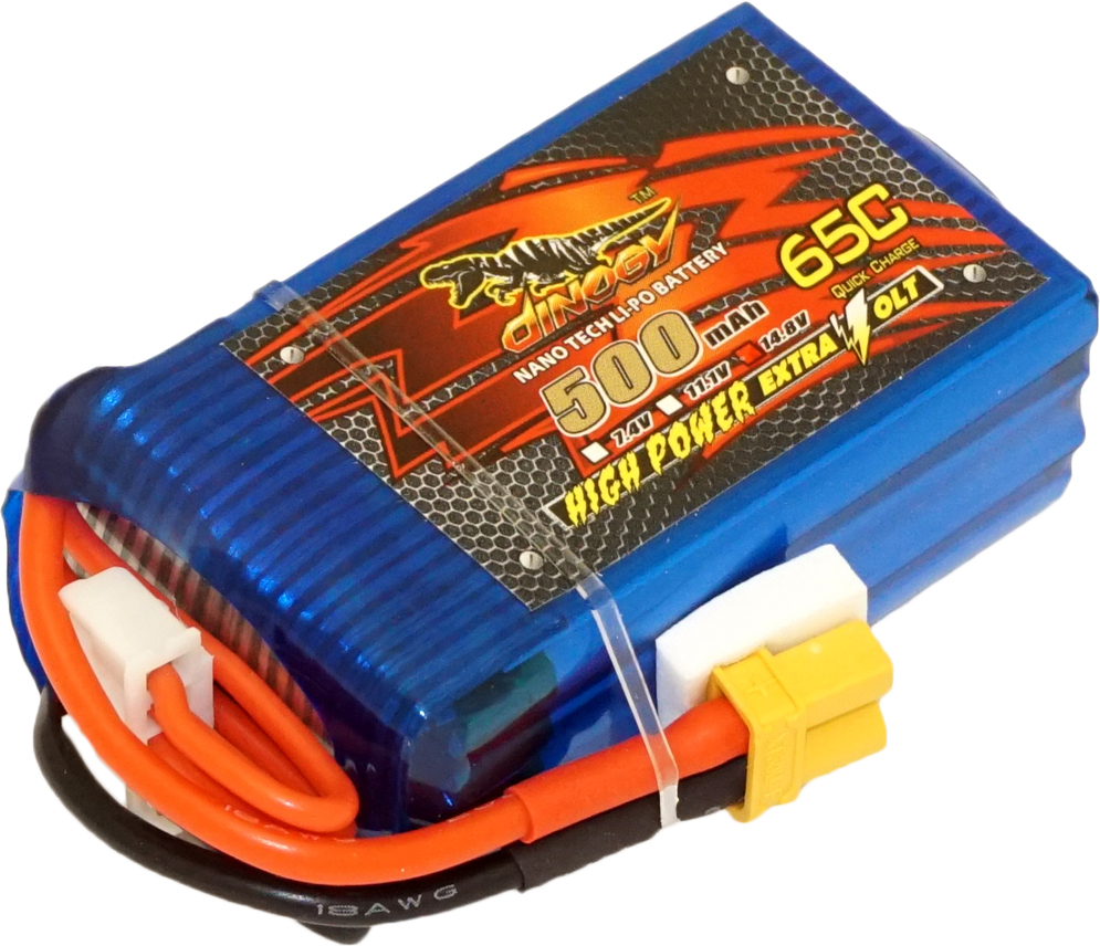 

Аккумулятор Dinogy Li-Pol 500mAh 14.8V 4S 65C XT30 (2722191673624)