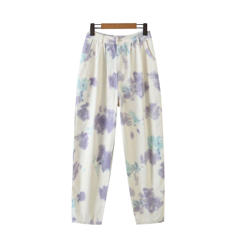 

Джинсы женские в стиле tie dye Flare Berni Fashion (L) Белый