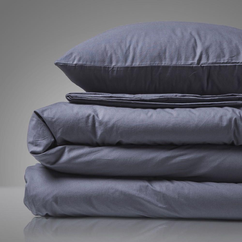 

Постельное белье Home me Саргассово море Двуспальный комплект Super King+ 280x290 Пепельно-синий