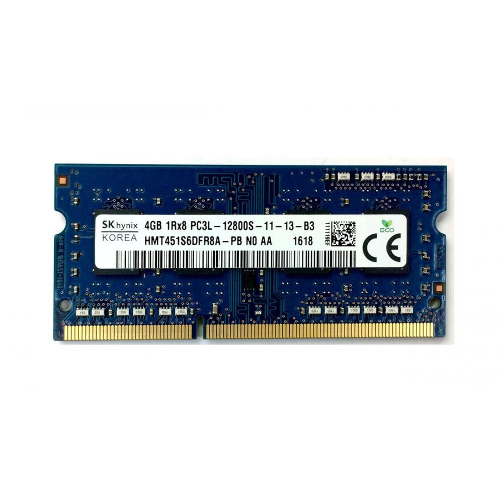 

Оперативная память DDR3 SO-DIMM Hynix 1600 4Gb C11 1.35v (HMT451S6DFR8A-PB)