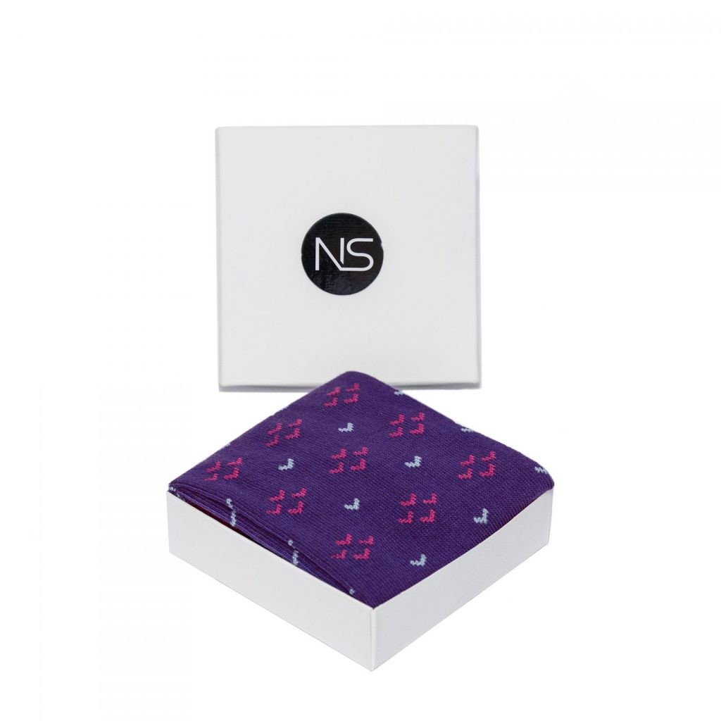 

Шкарпетки NS Socks Violet Swallow Socks 38-40 Фіолетові