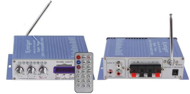 

Hi-Fi усилитель в авто, USB SD DVD CD FM MP3 плеер UKC