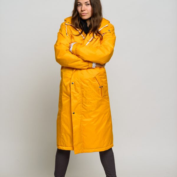 

Женская зимняя куртка Yellow woman long StaySee длинная желтая S