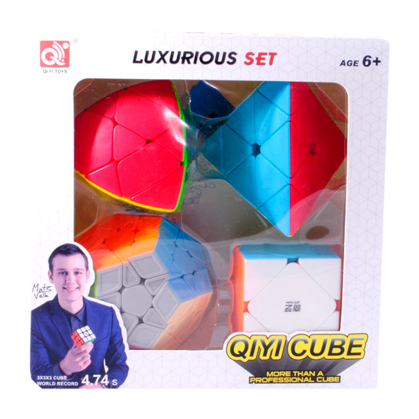 

Головоломка QiYi MofangGe Набор Кубиков Рубика № 4 "Qiyi Cube" (4 шт) (Set of Rubik's Cubes No. 4 "Qiyi Cube" (4 pcs)) ( 0932D )