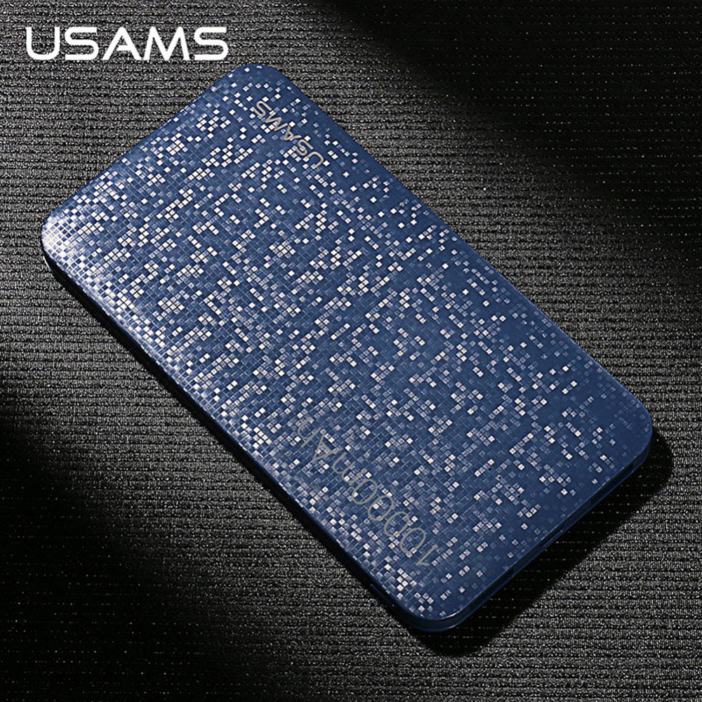 

Внешний аккумулятор Power bank USAMS Mosaic 10000 mah Blue
