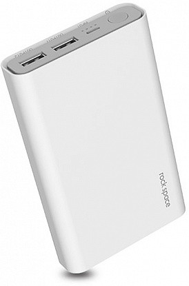 

Внешний аккумулятор Power bank Rock Space P19 20800 mAh White