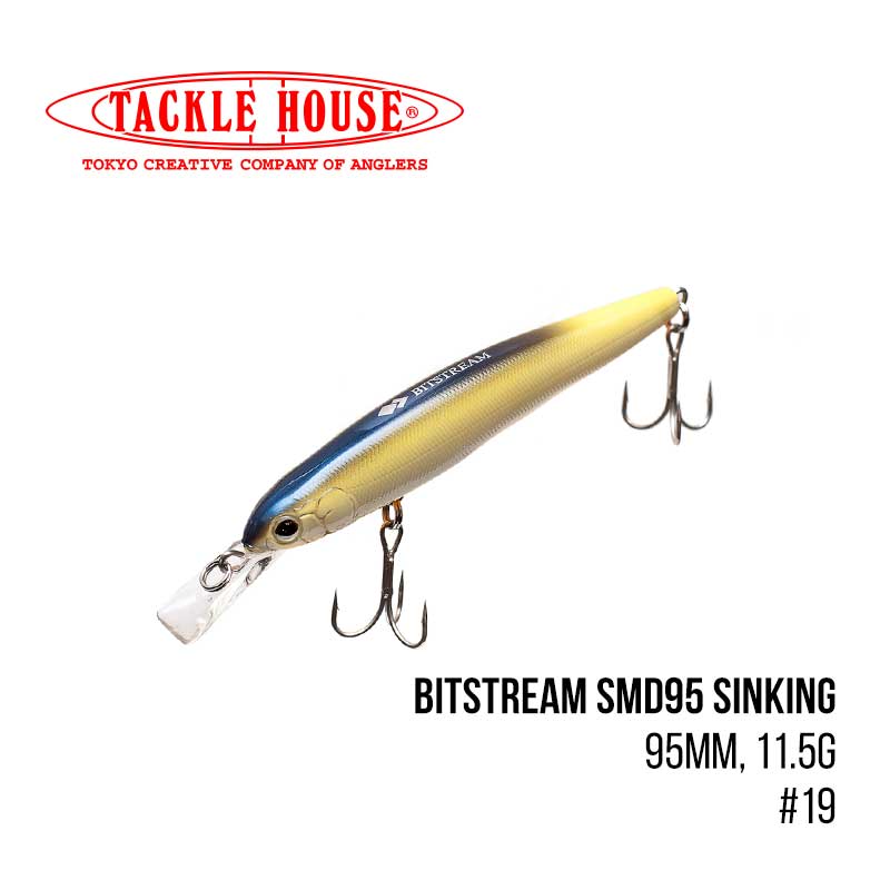 

Воблер Tackle House Bitstream SMD95 Sinking (95mm, 11.5g,) (19)