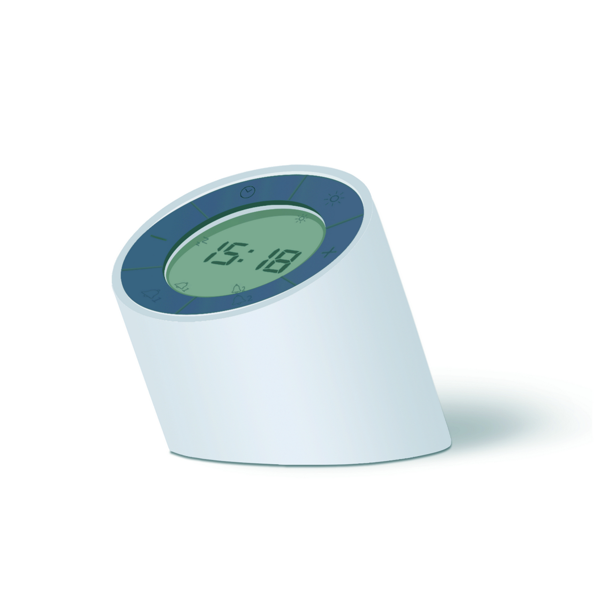 

Будильник-лампа Gingko EDGE LIGHT White с регулировкой яркости