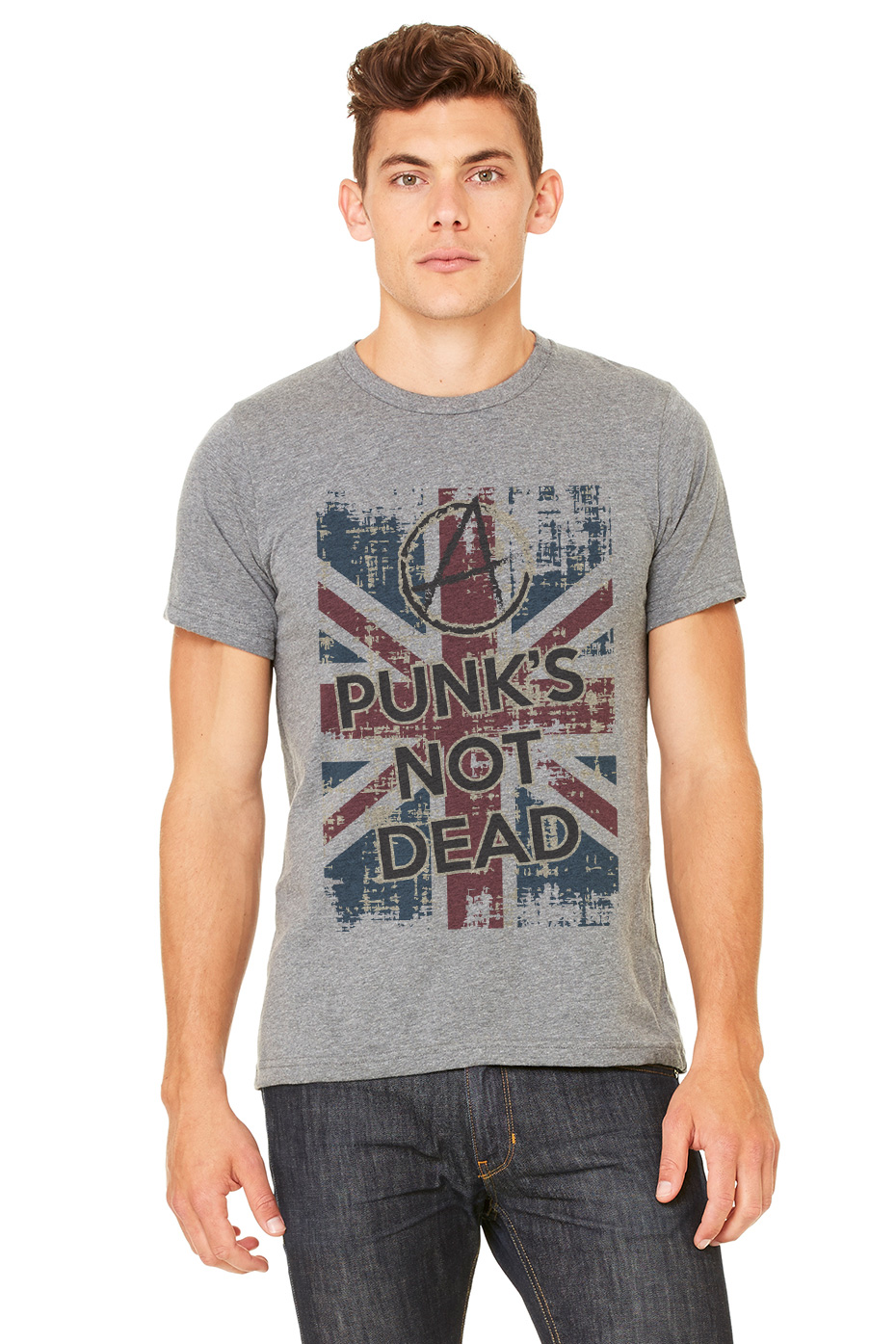 

Футболка Punks Not Dead OWEAR 128GM XXL(54) Серый меланж
