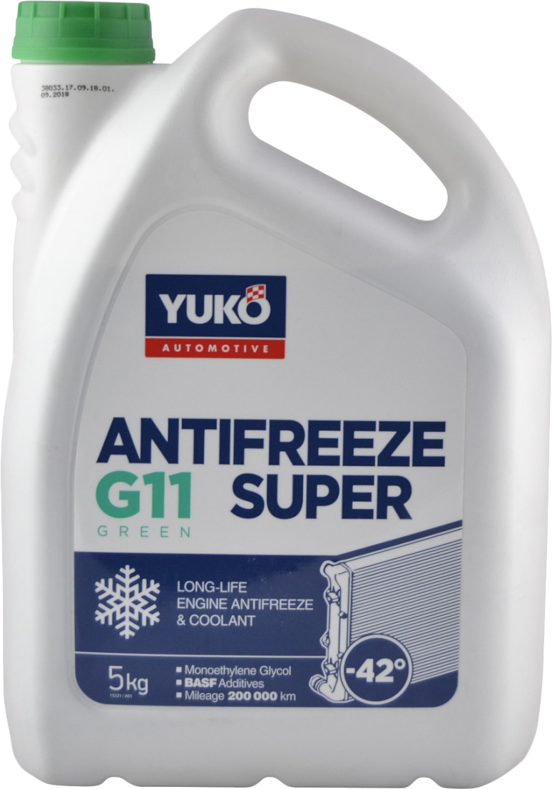 

Антифриз Yuko -40 Super G11 5 л Зелений