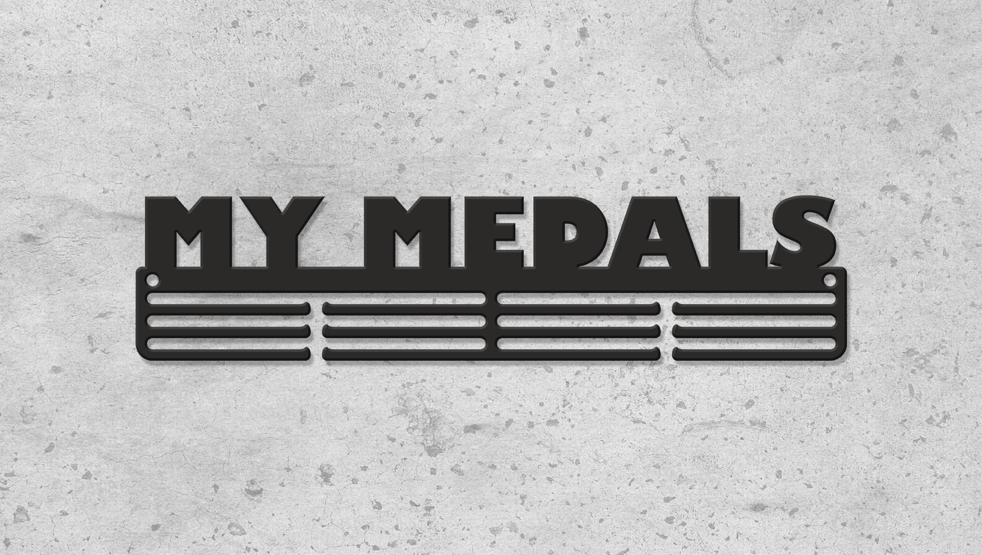 

Медальница "E-Trophy" My medals Стальная (черный)