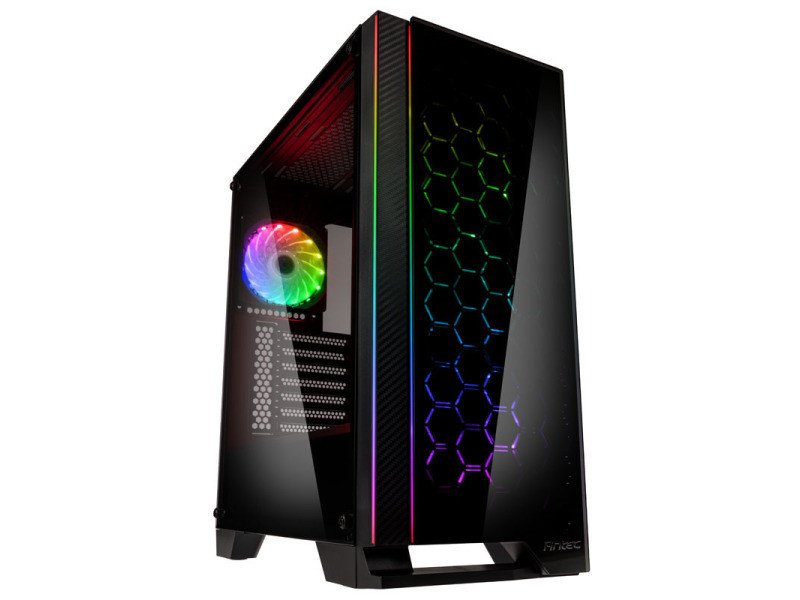

Корпус Antec NX600 Gaming,MidT, 2*USB2.0,1*USB3.0,4x120мм ARGB,стекло(бок./перед.пан.),безБП,черный
