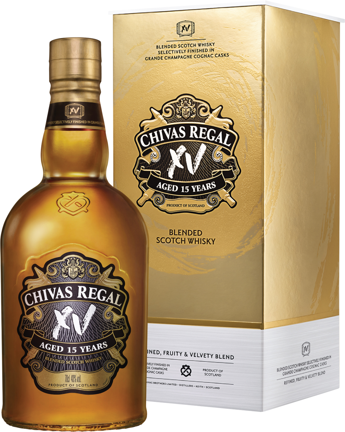 Акція на Виски Chivas Brothers Limited 0.7 л XV 15 лет выдержки 40% в подарочной упаковке (5000299622049) від Rozetka UA