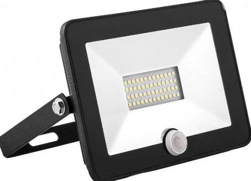 

Прожектор LED 30w 6500K IP65 2400LM LEMANSO со встроенным датчиком чёрный/ LMPS35
