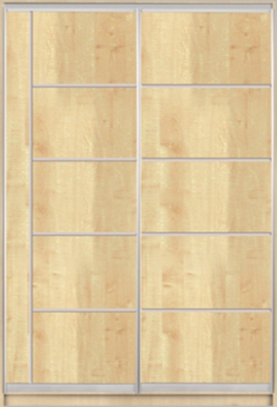 

Шкаф купе Luxe Studio Классик-1 ДСП-6 1100x2000x600 двухдверный