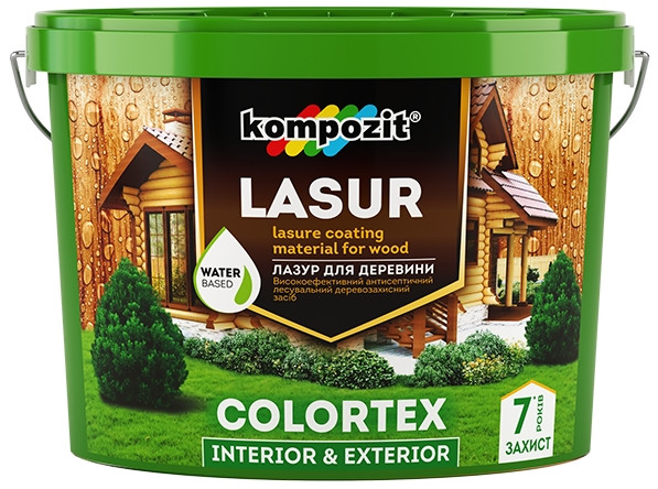 

Лазурь для дерева Kompozit COLORTEX (2.5 л) белый