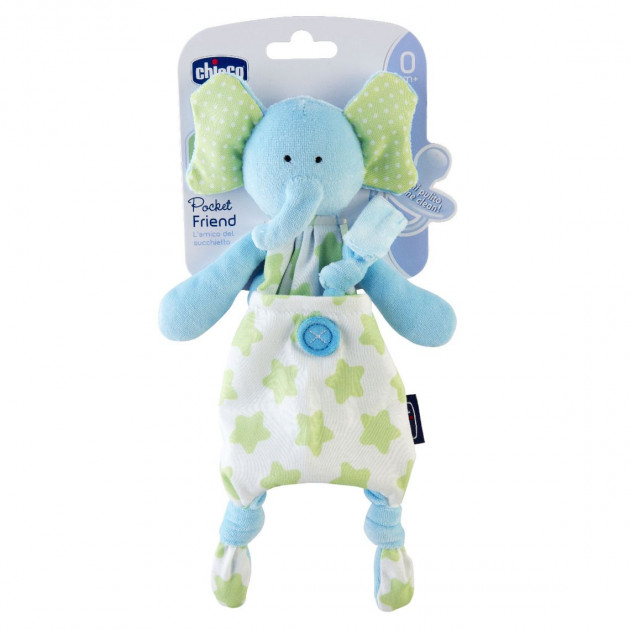 

Игрушка с клипсой для пустышки Chicco Elephant (08013.20) Chicco