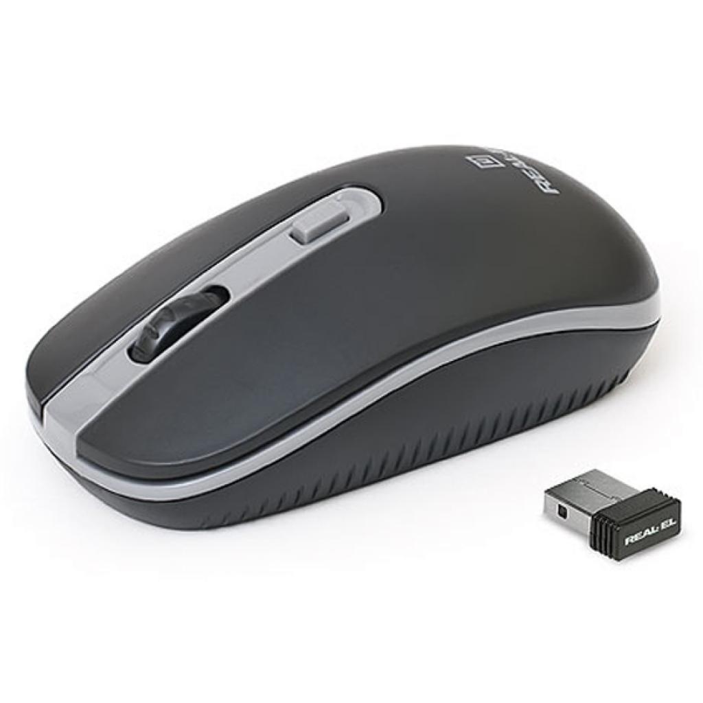 

Мышь беспроводная REAL-EL RM-303 Black/Grey USB