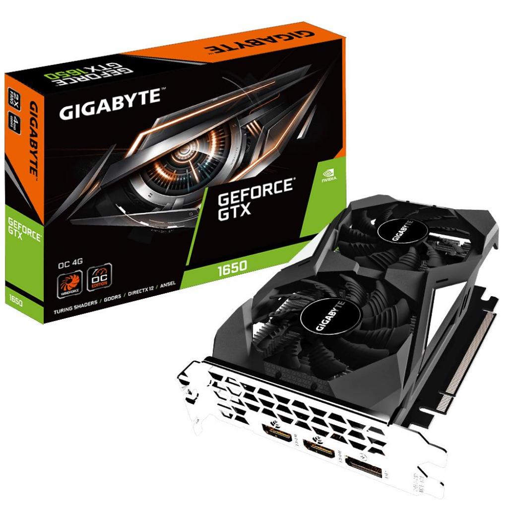 

Видеокарта GIGABYTE GeForce GTX1650 4096Mb OC (GV-N1650OC-4GD)