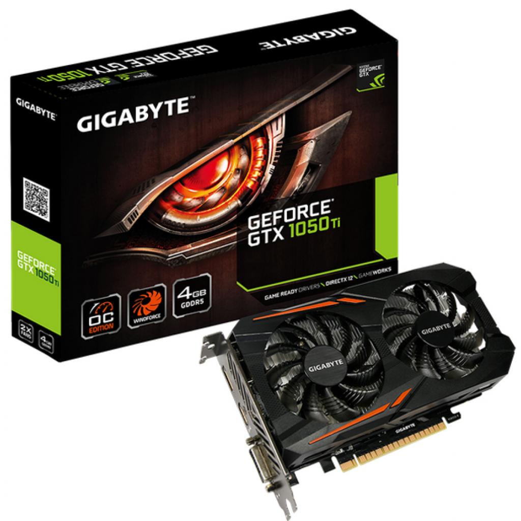 

Видеокарта GIGABYTE GeForce GTX1050 Ti 4096Mb OC (GV-N105TOC-4GD)