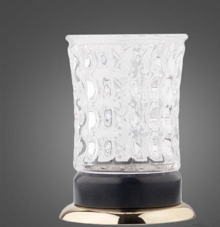 

Стакан для зубных щеток настольный Kugu Freestand 250G&B, золото/черный (27151)