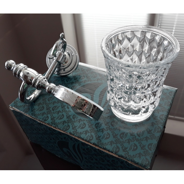 

Стакан для зубных щеток Kugu Versace 206c хром (27217)