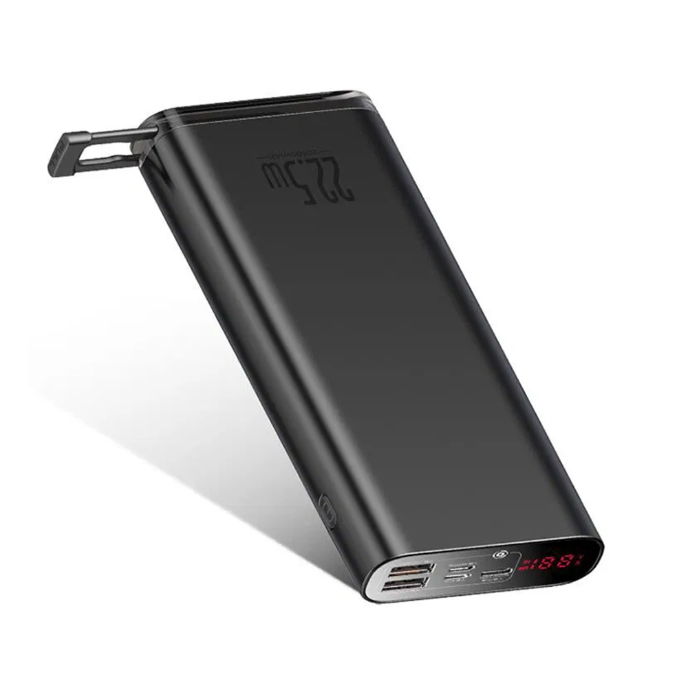 

УМБ Baseus Starlight Digital Display Quick Charge УМБ 20000mAh 22.5W Black