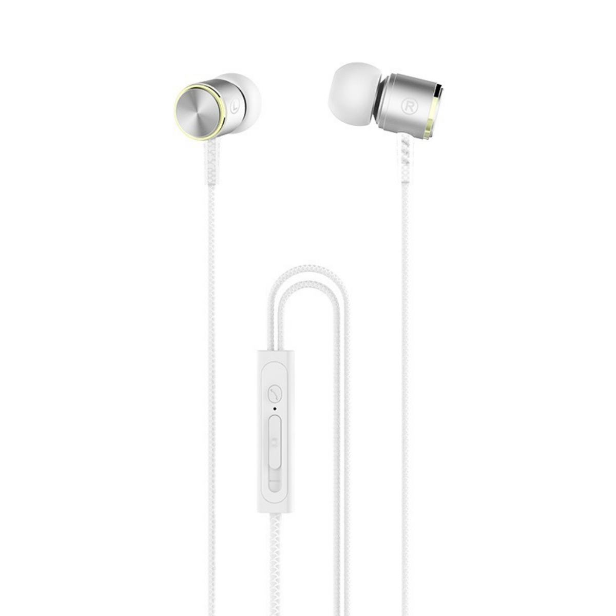 

Наушники Hoco M42 Ice rhyme wire control earphones with mic Silver