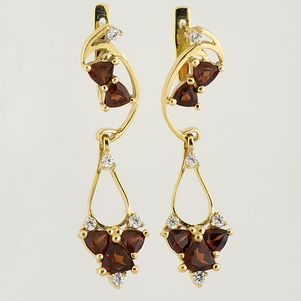 

Серьги из желтого золота Alexs Jewel C164-3993