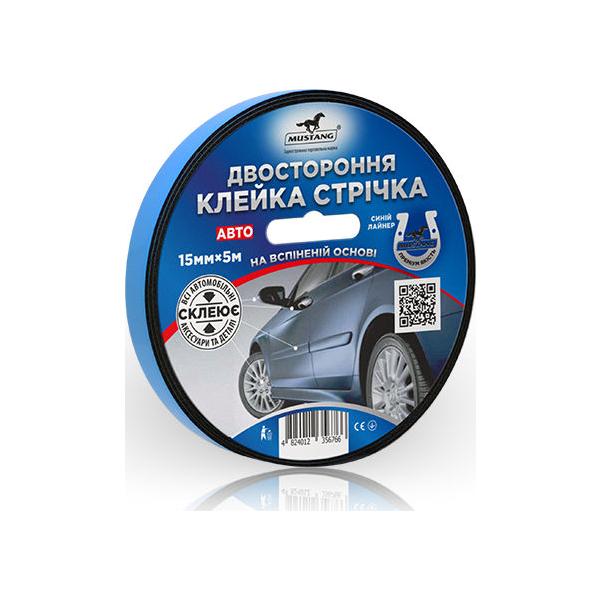 

Скотч двухсторонний Mustang 15 мм x 5 м авто (FTA155) (5 шт.)
