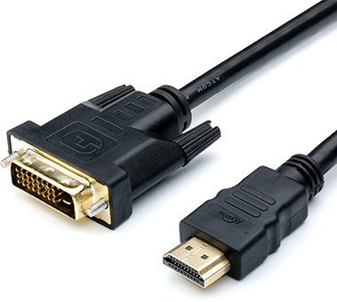 

Кабель Atcom DVI - HDMI 2 Ferite 3 м Black (3810)