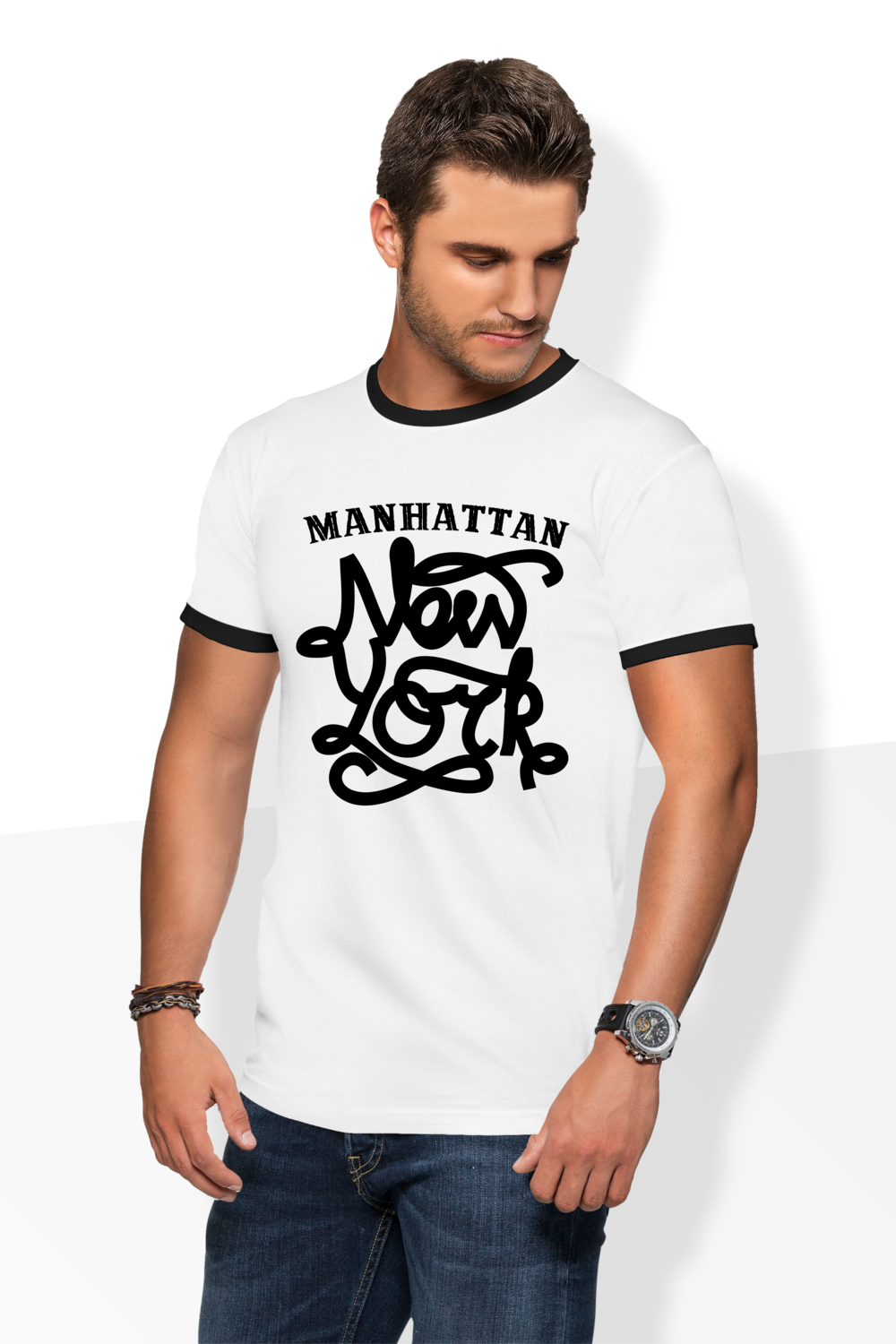 

Футболка OLDISEN мужская “NEW YORK” – Белый, S | 42-44 MFK-211S
