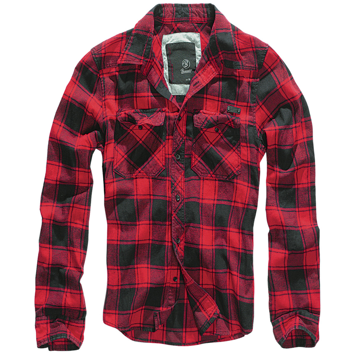 

Рубашка в клетку мужская Brandit Check RED-BLACK (S)