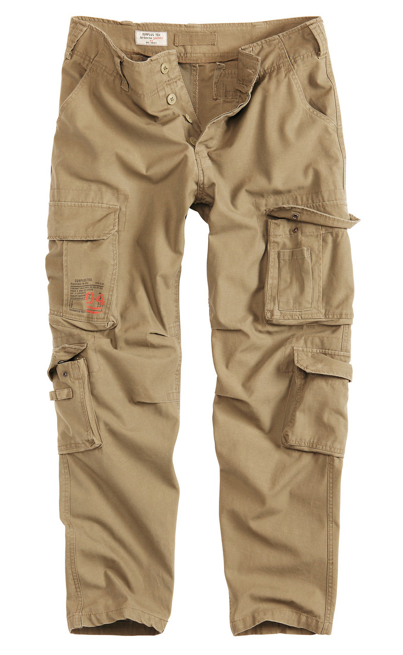

Мужские карго брюки Surplus Airborne Slimmy Trousers Beige Gewas (L)