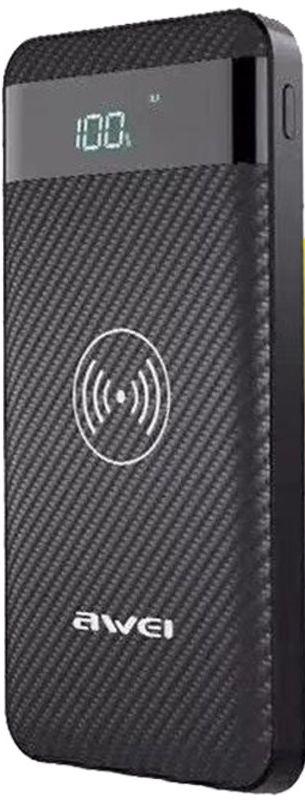 

Портативная батарея AWEI P55K 10000mAh Wireless Power Bank Black #I/S