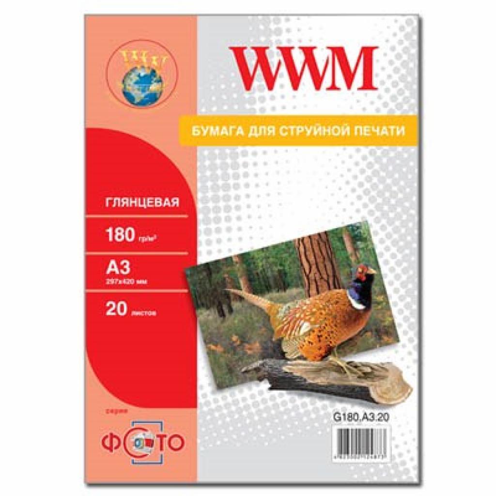 

Бумага WWM A3 (G180.A3.20)