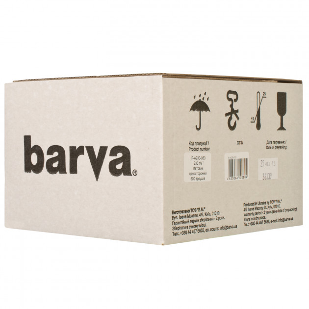 

Бумага BARVA 10x15 (IP-BAR-A230-083)