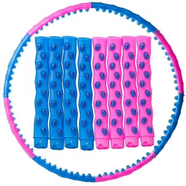 

Обруч массажный Хула Хуп SP-Planeta Hula Hoop DOUBLE GRACE MAGNETIC JS-6008 Pink/Blue (PS00576)