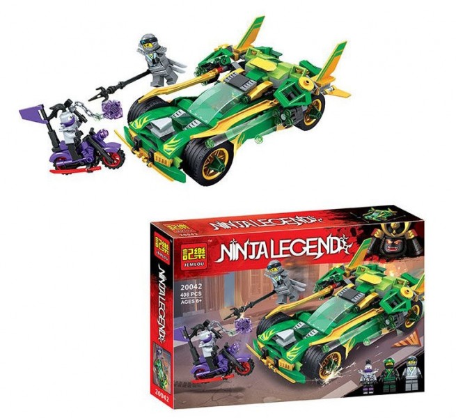 

Детский конструктор Конструктор Jemlou Ninja Legend 20042 24 Ночной вездеход 408 деталей (MAS40720)