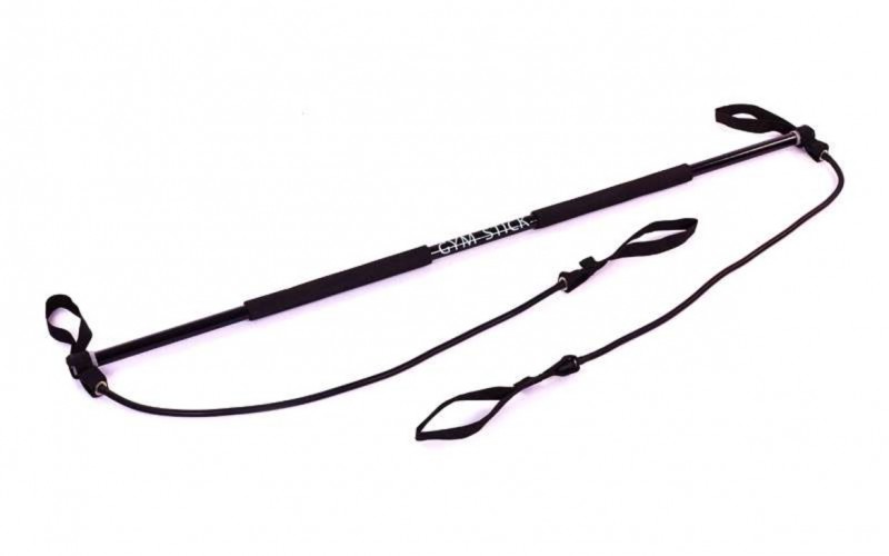 

Бодибар Палка гимнастическая для фитнеса с эспандерами Gym Stick FI-4412 Black (PS00335)